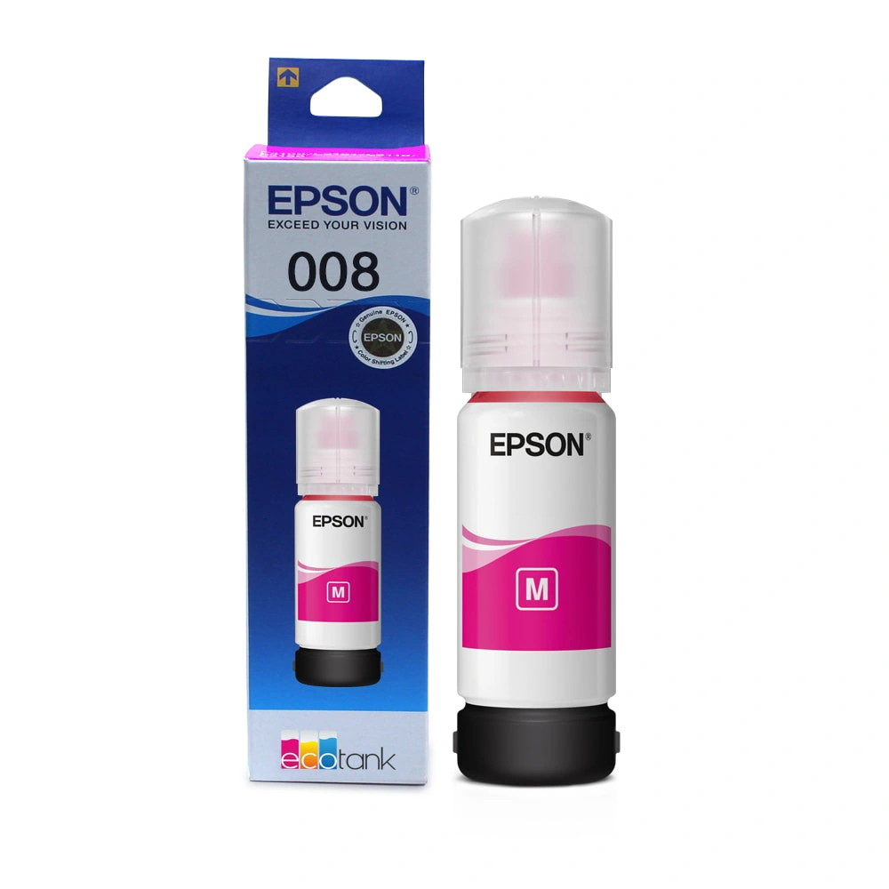 Epson 008 Magenta Genuine Inkjet Ink Bottle 70ml view 3